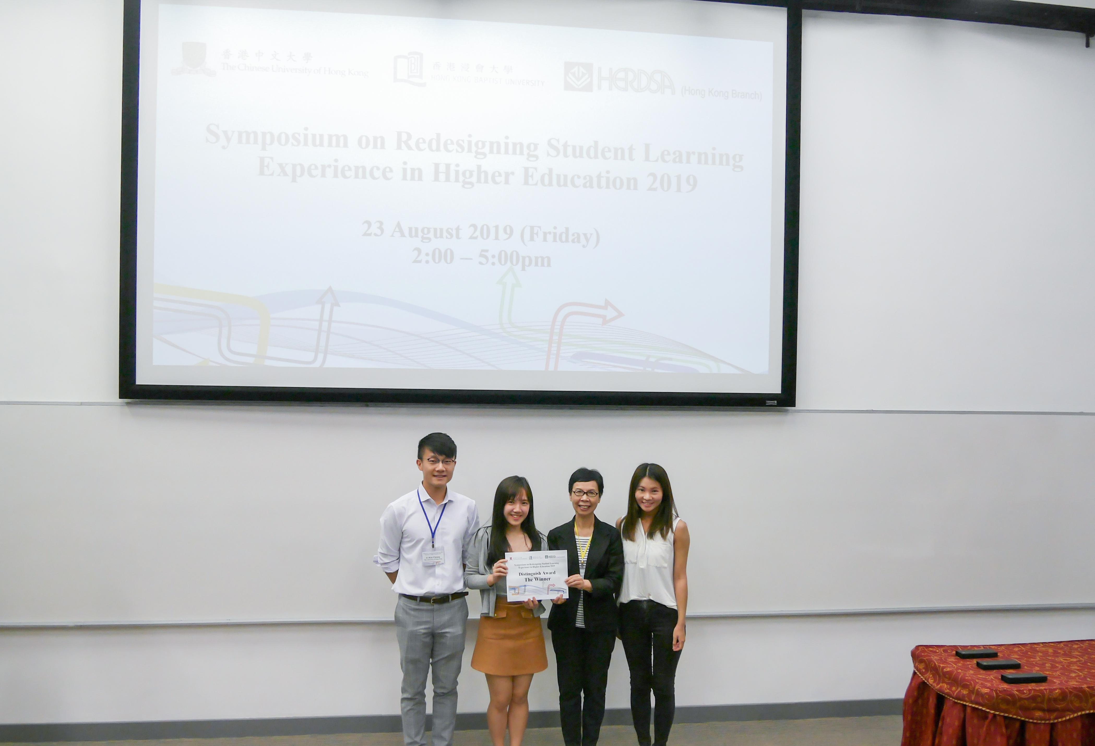 Winner in the Symposium on Redesigning Student Learning Experience in Higher Education (RSLEIHE) 2019